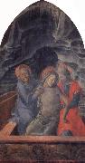 Fra Filippo Lippi The Dead Christ Supported by Mary and St.John the Evangelist oil painting